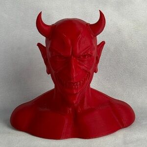 Red Devil Bust Home Accent
